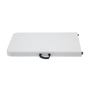 Hongqiao 6FT 1.8m Outdoor Plastic Picnic Camping Wedding Event Foldable <strong>Table</strong> Folding <strong>Table</strong> Powder Coated Finished Steel <strong>Trestle</strong> - Product Image 5
