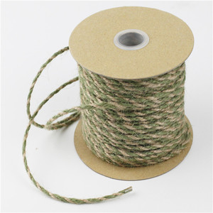 Hoa oải hương 2.5mm 3-ply đôi màu xoắn đay <span class=keywords><strong>twine</strong></span> 25-yard bền bện dây thừng đóng gói cho trang trí tự làm - Product Image 6