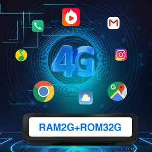 4g android 8. wifi gps adas ayna ile 2 + 32g 4 cams kayıt araba kamera desteği 4g canlı akış ve fit 9-36V güç