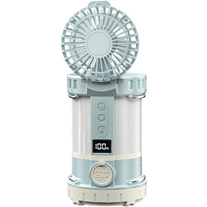 Lanterne de camping avec ventilateur, 4000 mAh, rechargeable, multifonction, lumière extérieure blanc chaud pour le camping - Product Image 5
