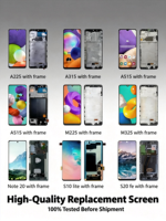 Écran OLED de qualité originale Série S S8-S25 Plus Ultra 5G/4G Remplacement de téléphone portable Garantie 1 an pour Samsung