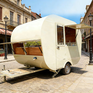 Carrito de Comida Móvil Clásico y Atemporal de Estilo Retro para Mercado Nocturno, Puesto de Calle, Helados, Bebidas, Pasteles, Uso en Exteriores y Venta Ambulante - Product Image 3