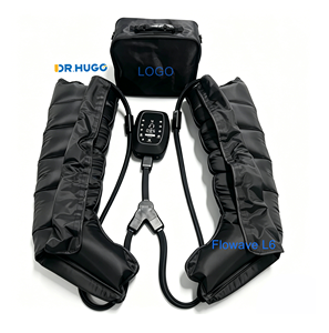 Masajeador de compresión de aire de 6 cámaras con pantalla táctil DR.HUGO Flowave L6 para piernas, producto de masaje, botas de compresión - Product Image 1