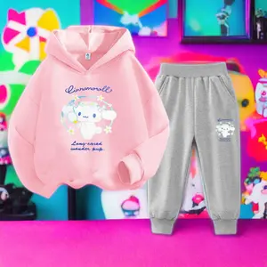 Groothandel Sanrio Herfst Kids Sportpak Schattige Cartoon Trui Hoodie Joggingbroek Set Als Cadeau Meisje Met Kuromi My Melodie