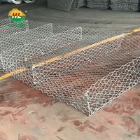 Grillage gabion en fil de fer galvanisé à succès, revêtu de PVC, à mailles hexagonales, pour la lutte contre les inondations et les travaux de terrassement