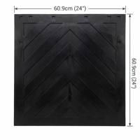 Bavettes de protection en caoutchouc massif pour camions, logo personnalisé, 24x24 pouces, pour semi-remorques, vente en gros, approvisionnement en vrac