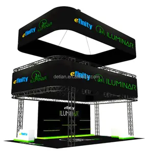 Detian Offer modular aluminum truss frames expo fair advertising exhibition booth for trade show booth display