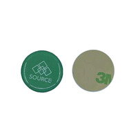 Tarjeta de visita Digital de PVC, NTAG215, Negro/blanco mate, NFC