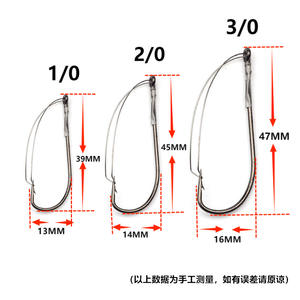 Hameçon de pêche simple en acier au carbone anti-accroc 102030 pour accessoires de pêche - Product Image 4