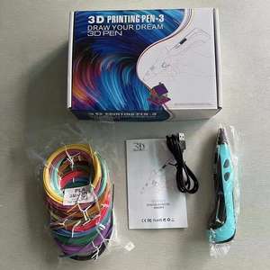 <span class=keywords><strong>Stylo</strong></span> d'impression 3D avec écran LCD, plastique, comprend 3 couleurs de démarrage (PLA/ABS), filament, livre de pochoirs, guide de projet, chargeur - Product Image 3