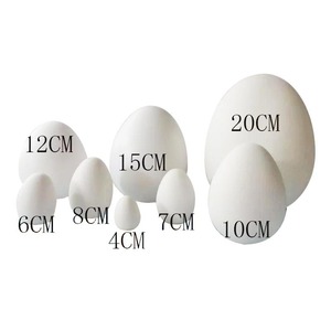 <span class=keywords><strong>El</strong></span> Mejor Regalo: Huevos de Pascua Blancos Grandes de Material PS para Pintar y Decorar - Product Image 2