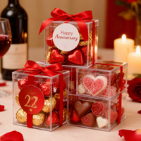 Acrylique de luxe EID SWEET BOXES Boîte de friandises de fête en plastique de qualité alimentaire pour gelée de chocolat