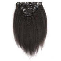 Extensions de cheveux à double tirage de haute qualité à clip Cheveux humains réels Texture différente pour extension de cheveux