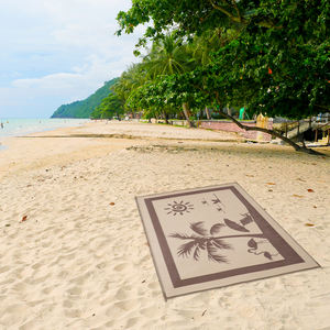 Tapis d'extérieur tissé réversible antidérapant résistant aux intempéries en PP, à poils longs, avec boucles aux coins, pour <span class=keywords><strong>voyage</strong></span> et prière - Product Image 2