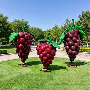 <span class=keywords><strong>Sculture</strong></span> in Resina Fatte a Mano, Statue <span class=keywords><strong>di</strong></span> Uva Viola, <span class=keywords><strong>Design</strong></span> Moderno e Lussuoso, Resistenti alle Intemperie, Decorazione per Giardino, Regalo Aziendale, Arte - Product Image 1