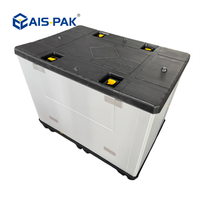 1250*850mm Zware, opvouwbare, inklapbare plastic Gaylord-palletbox