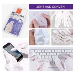 Sarung Tangan Masker Kolagen ALIVER dengan Shea Butter, Vitamin E, Ekstrak Tumbuhan, Melembapkan, Memperbaiki Kulit Tangan Kering dan Kasar, 20 Menit - Product Image 6