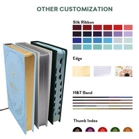 Bible chrétienne religieuse en cuir PU de qualité supérieure, couverture rigide, impression personnalisée, OEM, vente en gros, cadeau pour l'église