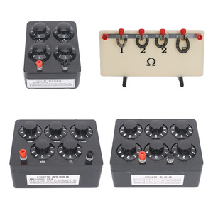 Boîte de résistance, 0-9999,9 ohms, réglable en pas de 0,1 ohms, boîte de résistance standard pour l'enseignement, boîte de résistance variable, résistante à la charge - Product Image 1