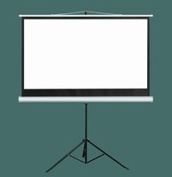 Support d'écran de projecteur trépied TELON ES002 100'' 1:1 Rapport d'aspect Blanc mat Sans plis Réglable en hauteur Portable