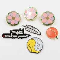 Épingles de revers personnalisées avec logo, émail souple ou dur, faible MOQ, plaquées, avec impression UV, mignonnes, style anime et dessin animé, pour chapeaux et vêtements