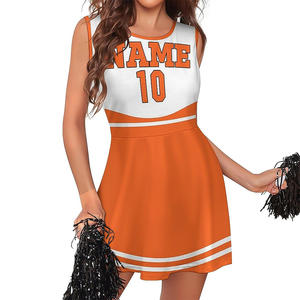 Tenue de pom-pom girl légère et durable avec logo personnalisé pour les uniformes de pom-pom girl sublimés - Product Image 1