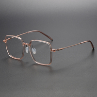 Lunettes de vue tendance 8655 en titane de haute qualité, monture optique pour hommes