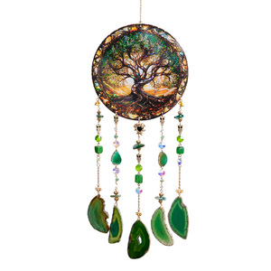 Envío Directo, Atrapasueños Acrílico Hecho a Mano, Irregular, Bohemio, Moderno, Minimalista, Decoración Colgante con Árbol de la Vida - Product Image 5