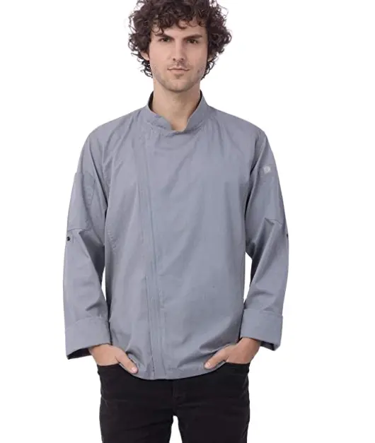 Cappotto a manica lunga personalizzato da lavoro da lavoro uniforme da lavoro da uomo Hartford Chef cappotto logo personalizzato colore piccolo lotto ordine