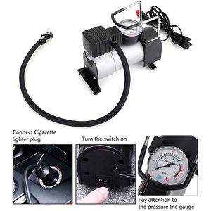 Factory Heavy Duty Double Cylinder Tyre Portable Mini <b>Pump</b> 12v Car Inflators SC-01 Portable Compressor S - Product Image 2