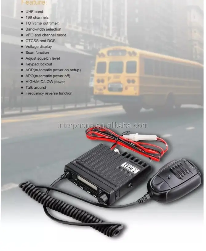 Taxi radio,Vehicle Mouted Radio Ham Transceiver station UHF/VHF 15W For Taxi engineering