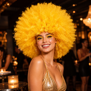 Peluca Afro Personalizada, Rizada, para Disfraces, Festivales, Halloween, Cosplay, Fiestas, <span class=keywords><strong>Carnaval</strong></span>, Cabello Sintético, Venta al Por Mayor, Directo de Fábrica - Product Image 5