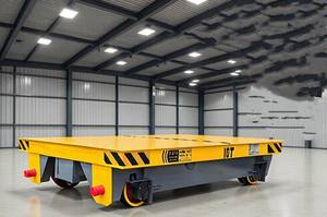 Vagoni elettrici a pianale piatto pesanti per auto di trasferimento in acciaio di grande capacità nuove condizioni per la vendita al dettaglio di ristoranti - Product Image 2