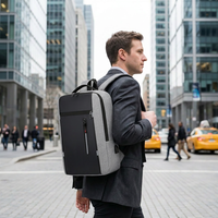 Sac à dos d'affaires Oxford personnalisé de haute qualité, étanche, avec chargement USB, fermeture éclair verticale, pour voyage et école, pour hommes, vente en gros