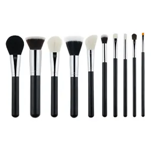 HEXUE Makeup fornitore 10 pezzi Set di pennelli Logo personalizzato di alta qualità pennello per trucco di lusso professionale con etichetta privata