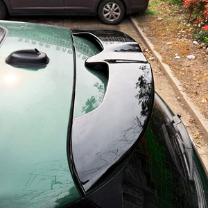 Mini Rear Trunk Spoiler Carbon Fiber Texture Piano Black ABS <b>Wing</b> Shaped 2014-2024 F55 F56 - Product Image 2