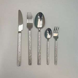 Stainless Steel Cutlery Set <b>Knife</b> Fork Spoon Solid Color Mirror Polished Durable For Home Restaurant Western Cuisine - Product Image 5