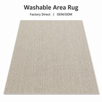 Tapis de luxe léger pour salon, chambre, canapé, table, lavable, imperméable, résistant aux taches, grande surface, couverture complète du sol