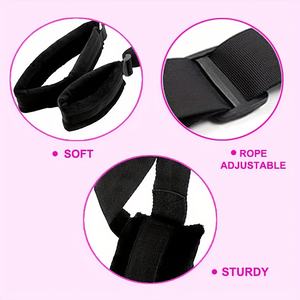 調節可能な300ポンド耐荷重ボンデージスイング、黒革シート付き、大人用セックス玩具、大人向けゲーム用ラブスリング - Product Image 5