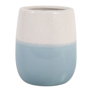 Portapenne in ceramica bicolore per organizer da scrivania, accessorio elegante per l'ufficio, piccolo contenitore da scrivania per penne - Product Image 5