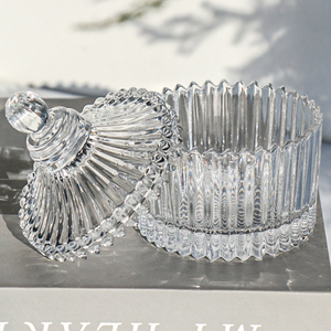 Cổ Điển Tùy Chỉnh Nhà Đám Cưới Nhỏ Trái Cây Nhà Bếp Thủy Tinh Thực Phẩm Lưu Trữ Container Thủy Tinh Kẹo <span class=keywords><strong>Jar</strong></span> Nắp - Product Image 6