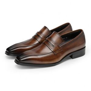 Chaussures de luxe de haute qualité Lefu, style britannique, formelles, VALENTINA, en cuir patchwork, respirantes, légères, antidérapantes, en caoutchouc - Product Image 5