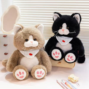 Peluche Belo <span class=keywords><strong>Tempo</strong></span>, Gato Blanco y Negro, Juguete de Peluche para Máquina de Garras, Felpa Suave de Algodón PP, Juguetes Súper Suaves para Niños - Product Image 5