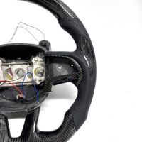 Volant en cuir en fibre de carbone personnalisé conçu pour les modèles Dodge Challenger Hellcat Challenger SRT RT Series Charger