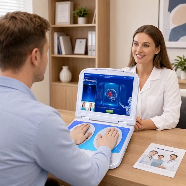 TCM Meridian Health Analyzer AI Wellness Assessment Device with Body Constitution Report for Health Centers