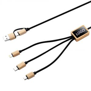 <span class=keywords><strong>Cable</strong></span> <span class=keywords><strong>de</strong></span> Carga Luminoso con Logotipo Personalizado <span class=keywords><strong>de</strong></span> Fábrica, 3 en 1, <span class=keywords><strong>de</strong></span> Bambú, Tipo-C, <span class=keywords><strong>USB</strong></span>, con Revestimiento <span class=keywords><strong>de</strong></span> TPE, <span class=keywords><strong>Cable</strong></span> <span class=keywords><strong>de</strong></span> Datos <span class=keywords><strong>de</strong></span> Bambú y Madera - Product Image 3