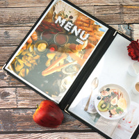 Couvertures de menu en cuir d'hôtel livre restaurant a4 couverture de menu
