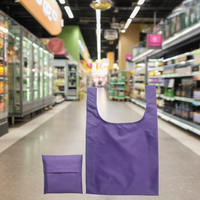 Sac Réutilisable Pliable Personnalisé en Polyester et Nylon, Écologique pour Courses, Transport et Emballage, avec Logo
