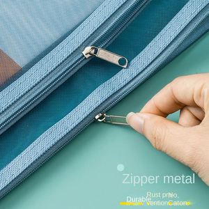 Multifunctional Puzzle Storage Bag A5 A6 Mesh Zipper Bag <b>A4</b> Double Layer Information <b>File</b> Bag PVC Plastic Custom Document Pouch - Product Image 5
