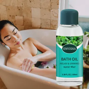 Huile de bain douche naturelle à la menthe, hydratante, apaisante et relaxante à base de plantes, nettoyage en profondeur du corps